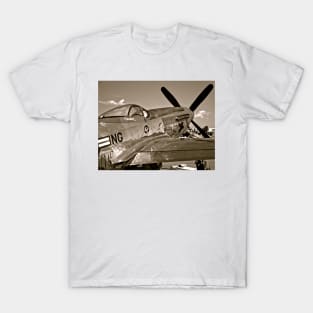 Stang Evil Vintage Mustage Fighter Plane T-Shirt